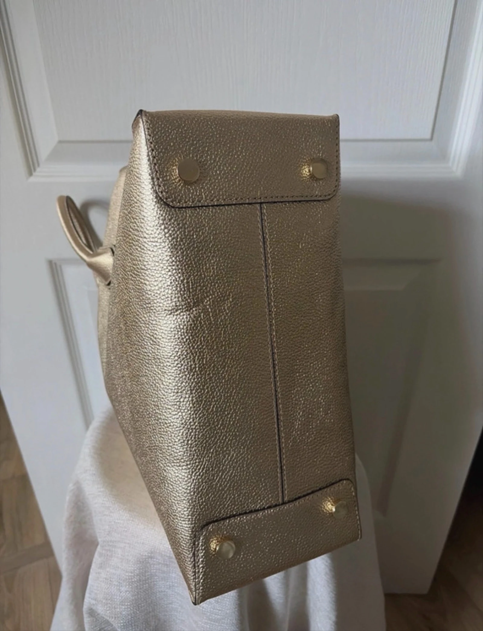 Michael Kors tas van gemêleerd goudkleurig leer – Uitstekende staat – Schouderband + dust bag – photo 6